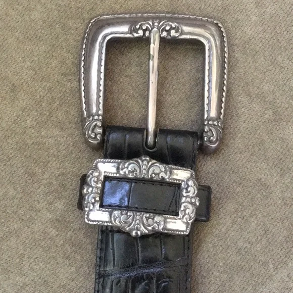 Vintage Brighton Belt Black Size Small - Picture 2 of 10